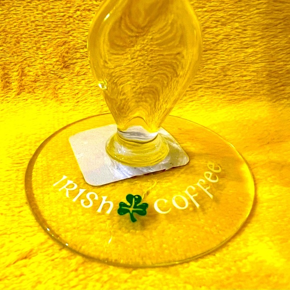 Vintage Irish coffee recipe stemmed glass with 22k gold rim - Picture 2 of 2